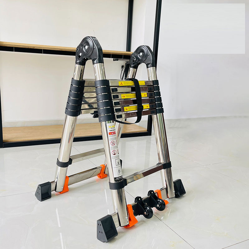 Thang inox rút chữ A Sumika TA220