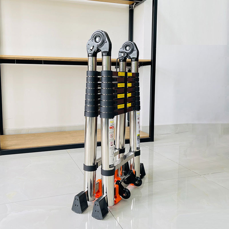 Thang rút chữ A inox Sumika TA280