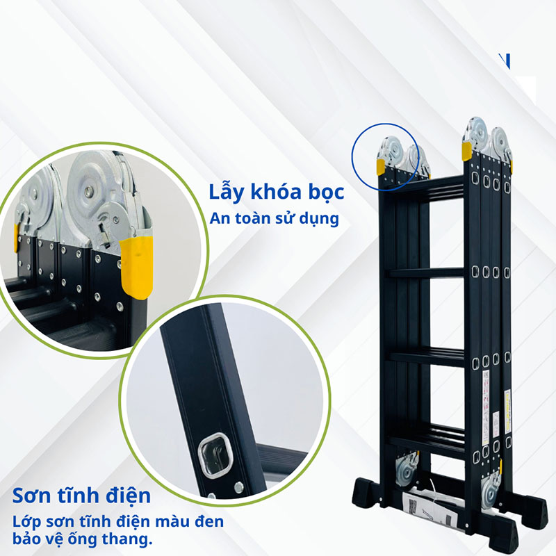 Thang nhôm gấp chữ M Sumika SKM204 New