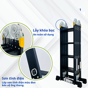 Thang nhôm gấp chữ M Sumika SKM204 New