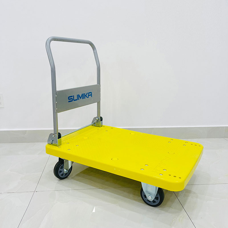 Xe đẩy hàng 500kg sàn nhựa Sumika T500