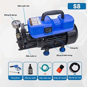 Máy rửa xe gia đình SUMIKA S8