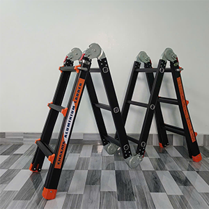 Thang đa năng kết hợp thang M 4 khúc cao cấp Nakata màu đen TY3D