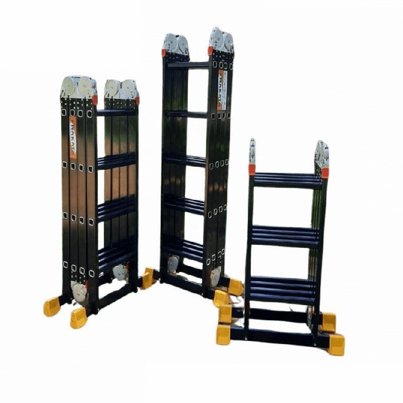 Thang chữ M 4 khúc màu đen chân ngang Nakata VN-03B