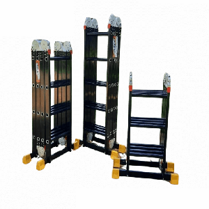 Thang chữ M 4 khúc màu đen chân ngang Nakata VN-03B