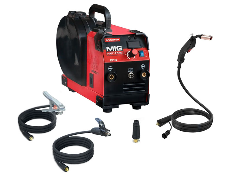 Máy hàn MIG không dùng khí Hồng Ký Eco 120A 220V - HKF1200E
