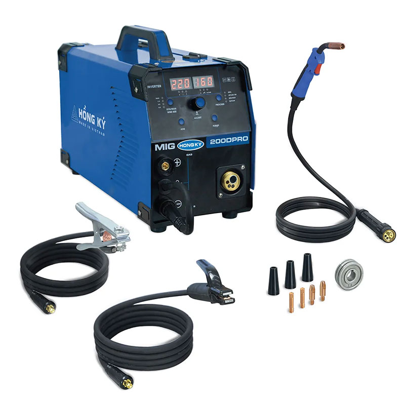 Máy hàn MIG không dùng khí đa năng Hồng Ký Pro digital 200A 220V - MIG200DPRO