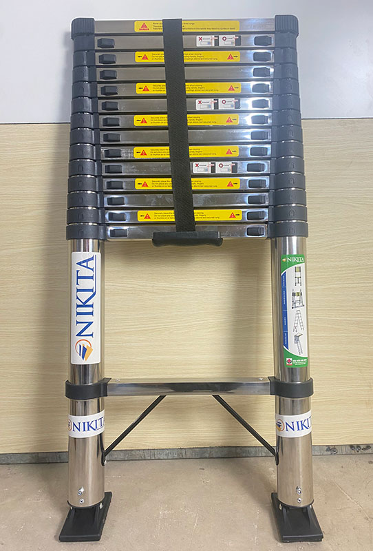 Thang inox rút đơn 4,1m Nikita ID41