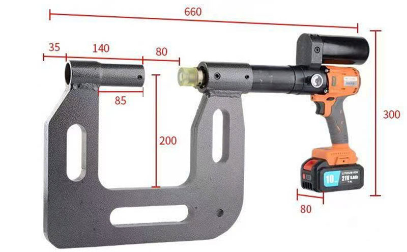 Máy đột lỗ xà gồ cầm tay dùng pin CXG-20080