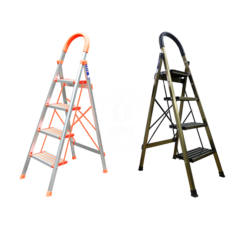– Tải trọng tối đa: 150 kg – Thang hiện có giấy chứng nhận EN131 – Bậc ghế, chất liệu:Toàn bộ thang và các bậc ghế bằng hợp kim nhôm (T6063) đáp ứng tiêu chuẩn EU.  –  Bản bậc thang có vân cao su với khả năng chống trơn trượt cao. – Các nút bịt, chân thang bằng nhựa của ABS bền chắc. - Bảo Hành: 18 Tháng -Có bảo hiểm trách nhiệm Bảo Minh cho sản phẩm