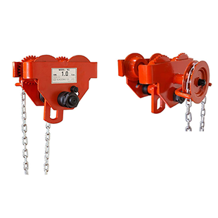 Con chạy xích kéo tay 1 tấn 3m có táng Kukdong KG-1T