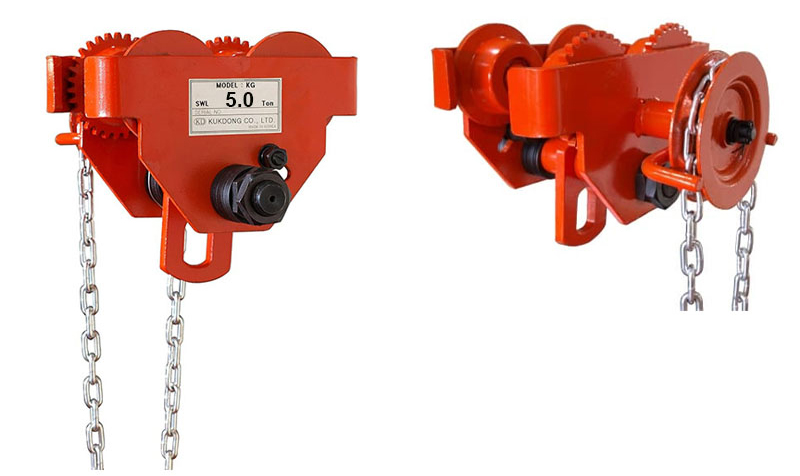 Con chạy kéo tay 5 tấn 3m có táng Kukdong KG-5T