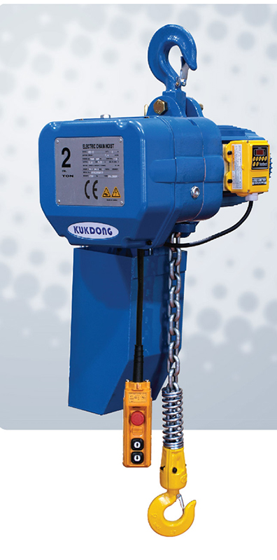 Pa lăng xích điện Hàn Quốc 2 tấn cố định Kukdong KD-2