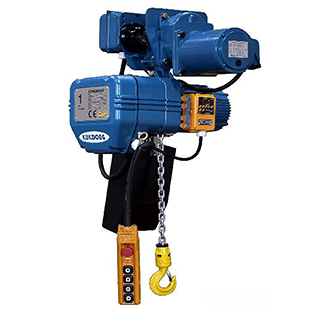 Pa lăng xích điện 7.5 Tấn có con chạy 1 motor nâng hạ 3 đường xích