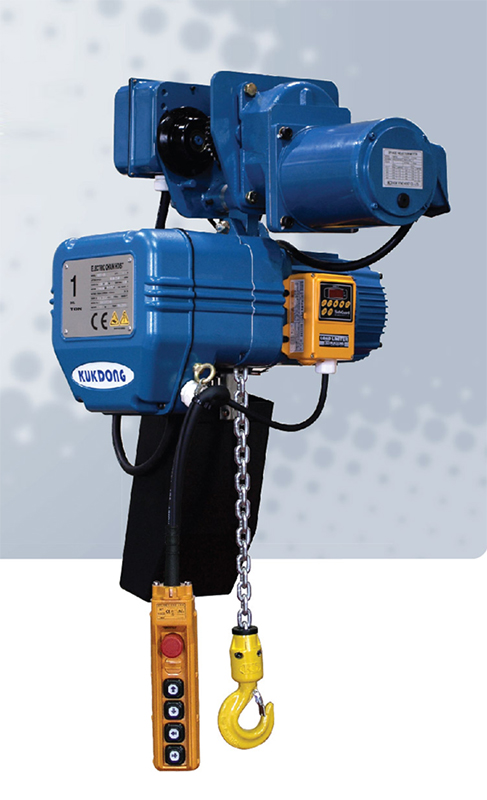 Pa lăng xích điện 500kg có con chạy một cấp tốc độ