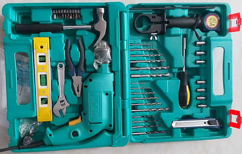 Bộ combo m&aacute;y khoan b&uacute;a DCA AZJ04-13