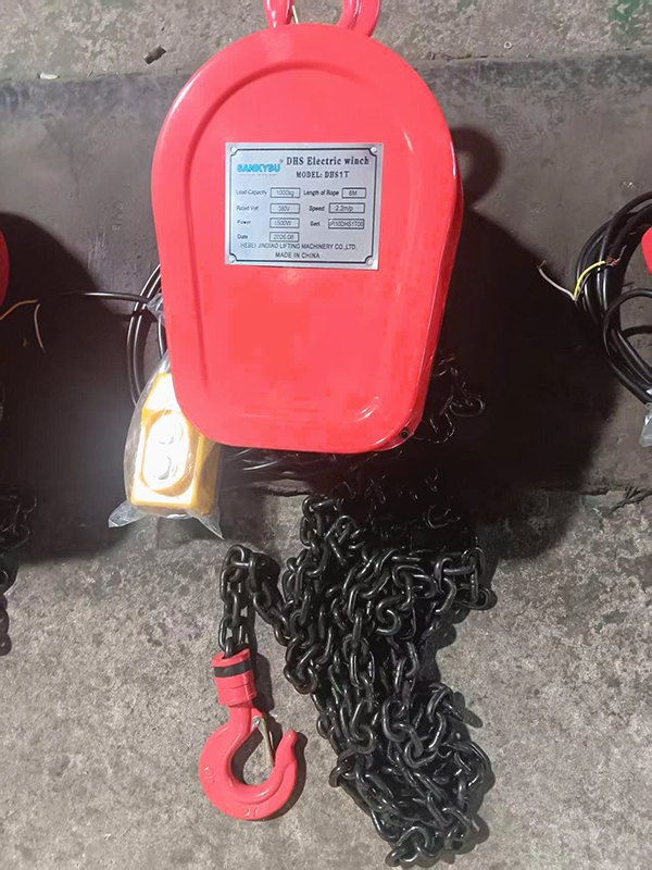Pa lăng x&iacute;ch điện 1 tấn 5 m&eacute;t 380V