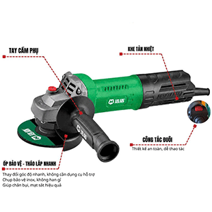 Máy mài 100mm không chổi than Haodun HD6-100