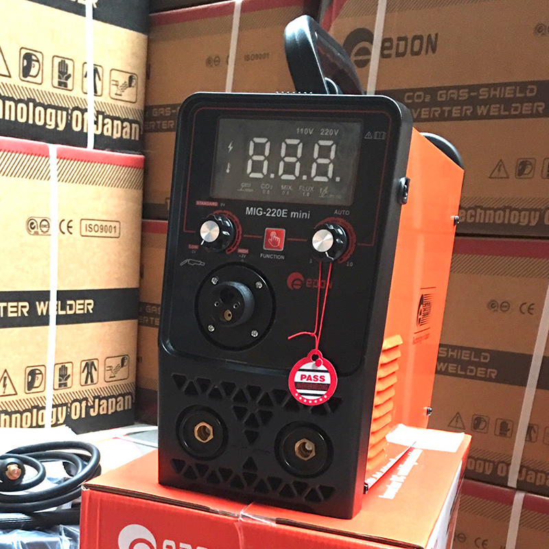 M&aacute;y h&agrave;n MIG 220E mini EDON Sử dụng cuộn d&acirc;y kh&ocirc;ng d&ugrave;ng kh&iacute; 1kg/5kg