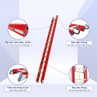 Thang nhôm trượt cách điện Nikawa NKL-70