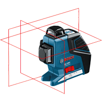 Máy Cân Mực Laser 3 Tia Bosch GLL 3-80P