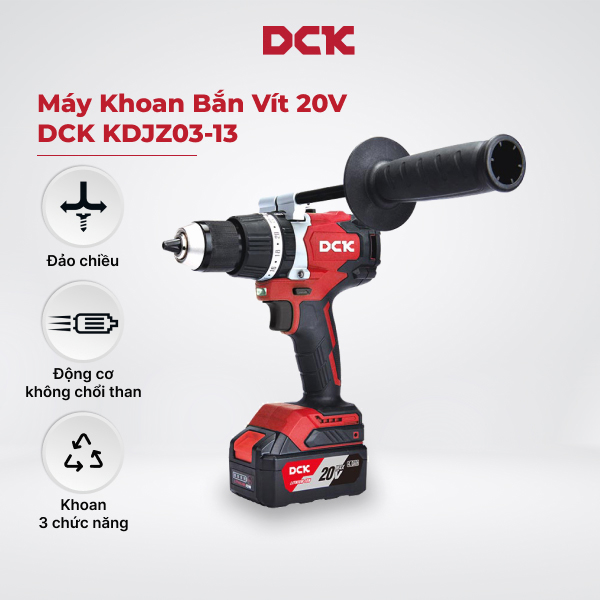 Máy khoan động lực dùng pin Li-ion 20V KDJZ03-13 (TYPE EM) - DCK