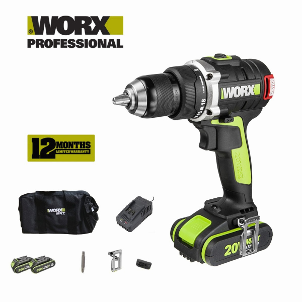 Máy khoan vặn vít dùng pin Li-ion 20V WU185.1 - Worx Green