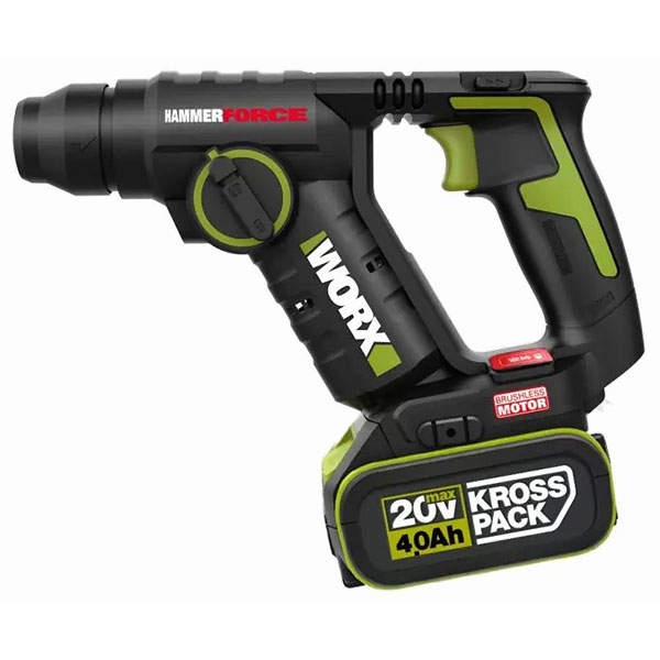 Máy khoan búa dùng pin Li-ion 20V WU380S.2 - Worx Green